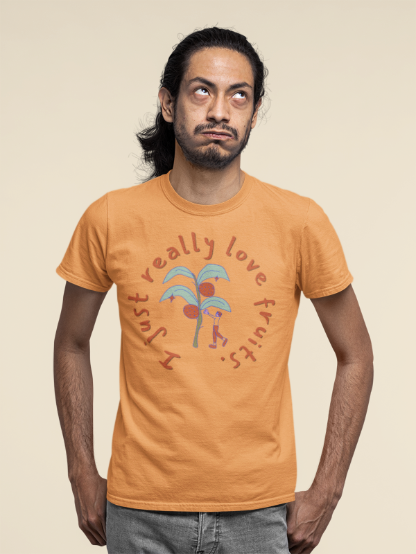 I Just Love Fruits  (male/unisex-vd-t-shirt)