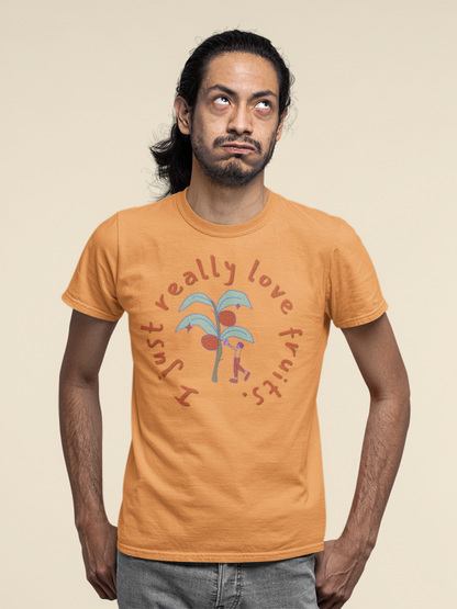 I Just Love Fruits  (male/unisex-vd-t-shirt)