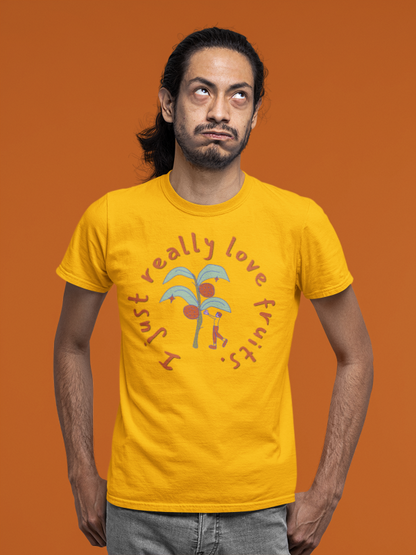 I Just Love Fruits  (male/unisex-vd-t-shirt)