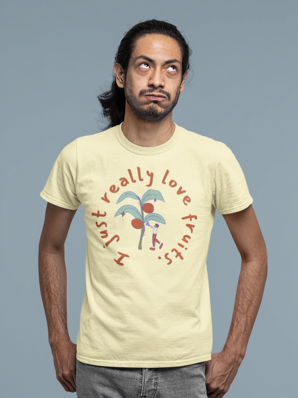 I Just Love Fruits  (male/unisex-vd-t-shirt)