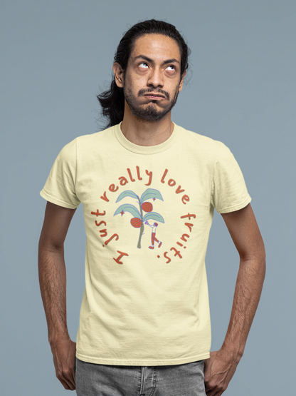 I Just Love Fruits  (male/unisex-vd-t-shirt)