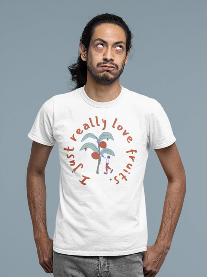 I Just Love Fruits  (male/unisex-vd-t-shirt)