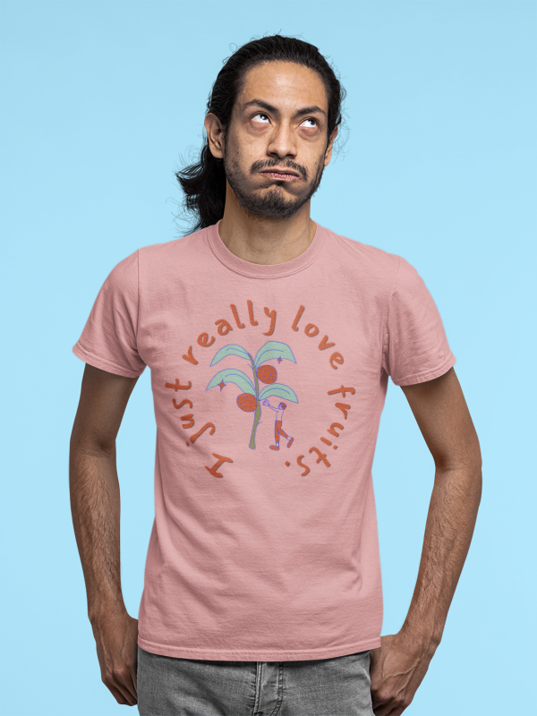 I Just Love Fruits  (male/unisex-vd-t-shirt)