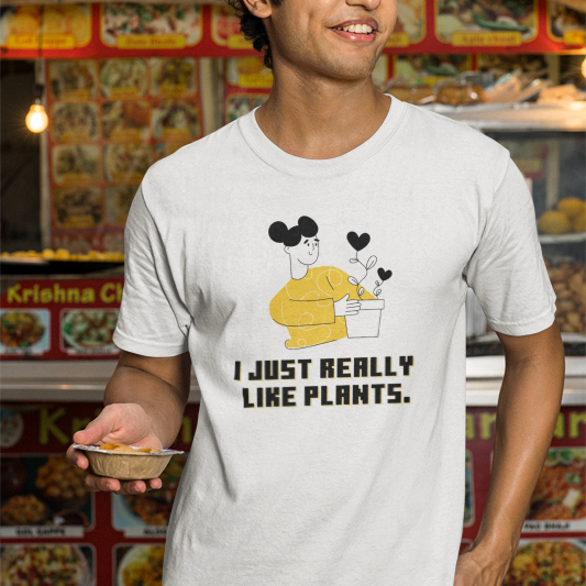 I just like plants (male/unisex-vd-t-shirt)