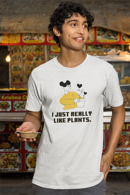 I just like plants (male/unisex-vd-t-shirt)