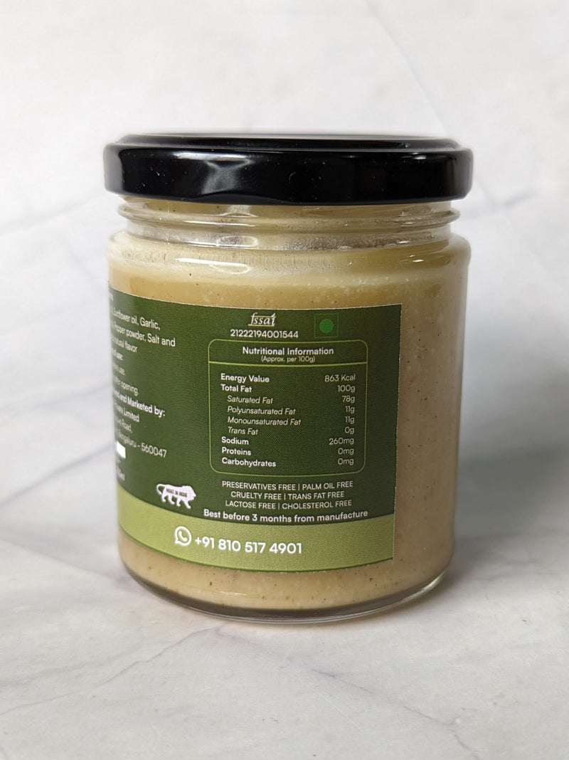 Simplifry Herb Garlic Buttery Spread, 200ml  [Coconut and Sunflower Oil Blend]