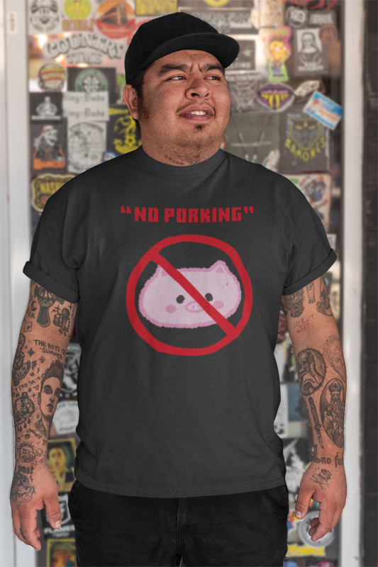 No Porking (male/unisex-vd-t-shirt)