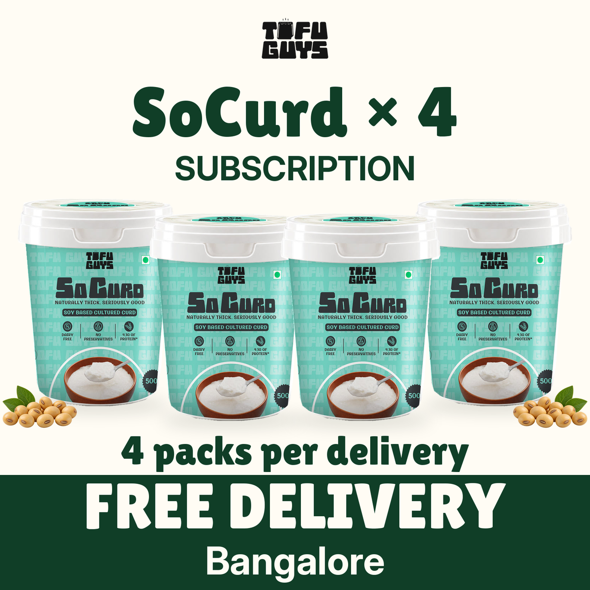 Tofu Guys SoCurd (500 ml) x 4