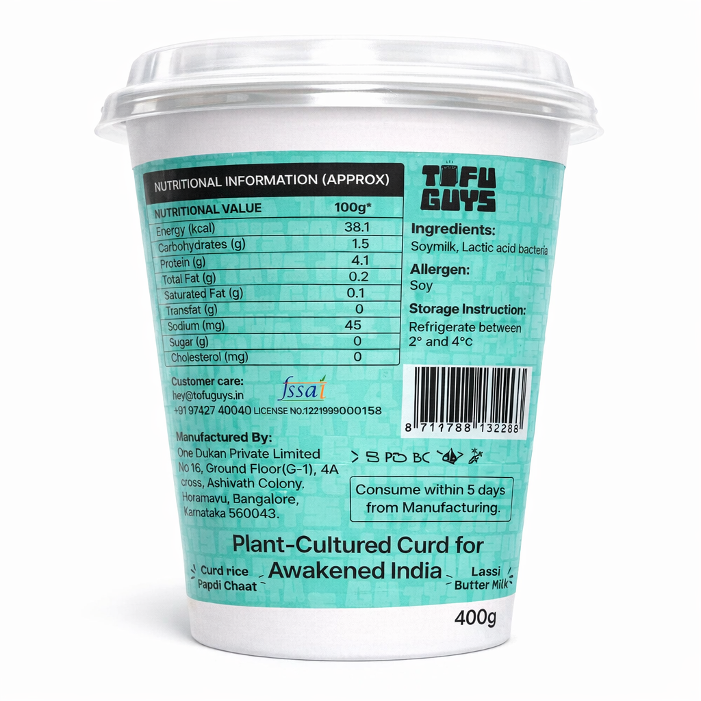 Tofu Guys_SoCurd, 400gm (pack of 2/4) (Bangalore only)