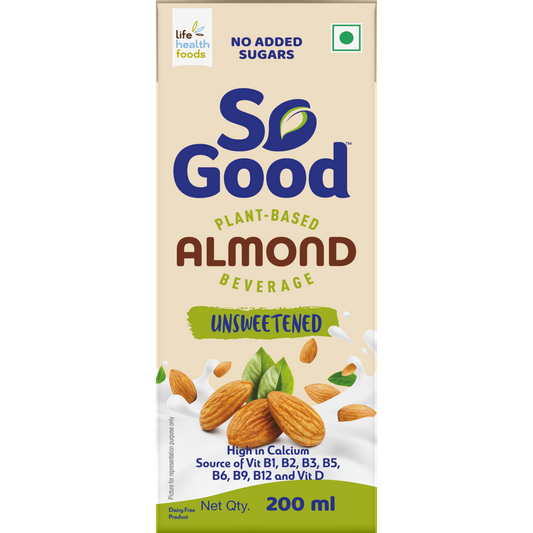 So Good Almond Fresh, Natural Unsweetened Beverage, 200 ml