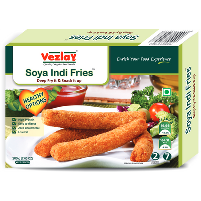 Vezlay Soya Indi Fries, 200gm
