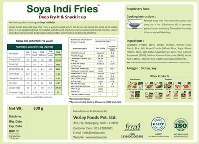 Vezlay Soya Indi Fries, 200gm