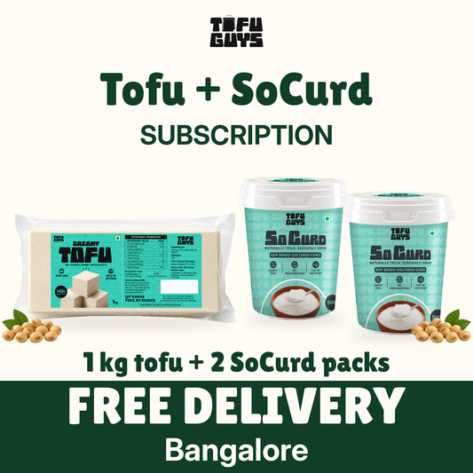 Tofu Guys Tofu (1 kg) x 1 + SoCurd (500 ml) x 2
