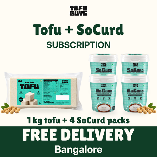 Tofu Guys Tofu (1 kg) x 1 + SoCurd (500 ml) x 4