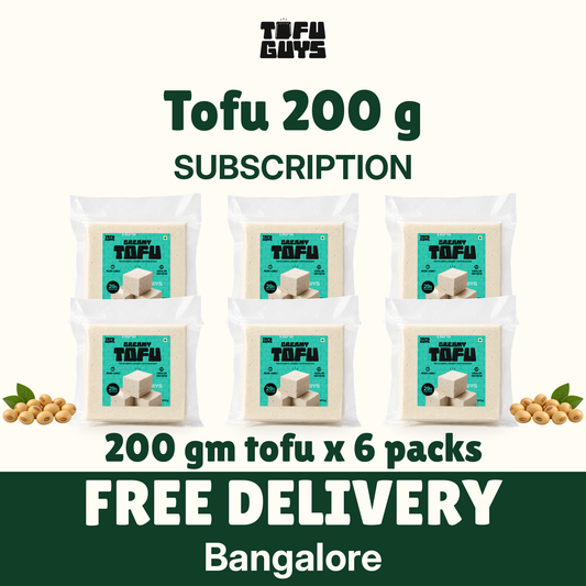 Tofu Guys Creamy Tofu 200 gm (Pack of 6)- Bangalore Only