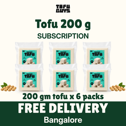Tofu Guys Creamy Tofu 200 gm (Pack of 6)- Bangalore Only