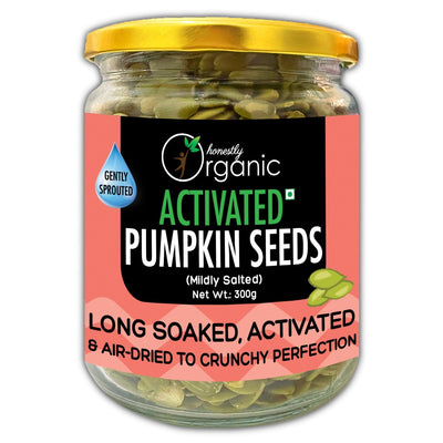 Honestly Organic Activated/Sprouted Organic Pumpkin Seeds - Mildly Salted- 300g