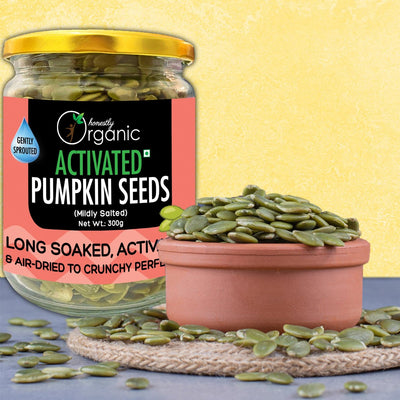 Honestly Organic Activated/Sprouted Organic Pumpkin Seeds - Mildly Salted- 300g