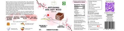 Alla's Posh Flavors Authentic Japanese Miso Paste | Formulated & Made under Japanese Guidance In India | No Preservatives | 100% Natural (Aka Miso, 250 Grams)