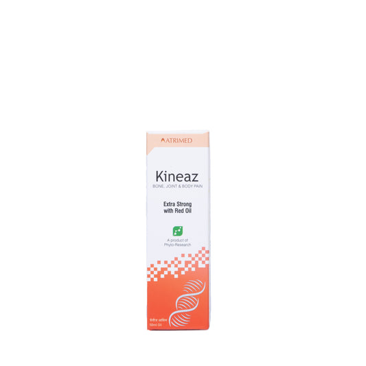 Atrimed Kineaz Pain Relief Oil – Extra Strong with Red Oil – For Muscle, Joint, Knee, Back, Body Pain & Headache – Ayurvedic, Natural, Fast-Acting, 50 ml (pack of 1)