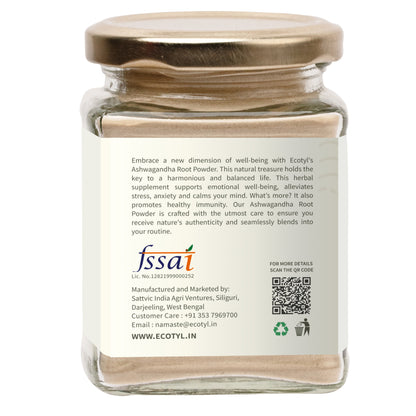 Ecotyl Ashwagandha Root Powder 100g
