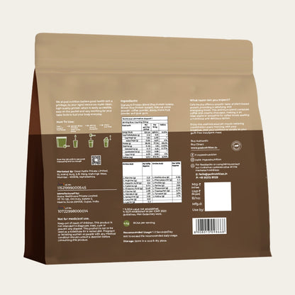 POD NUTRITION Pea Protein Isolate Powder | Vegan Plant Protein, No Added Sugar, Dairy Free| Clean & Easy to Digest with Essential Amino Acids (1kg, Cafe Mocha)