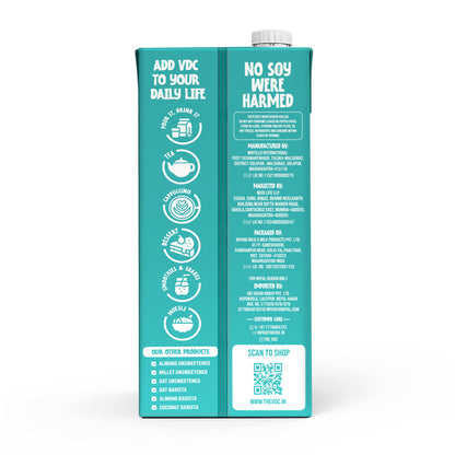 Vegan Drink Company Soy Milk Unsweetened 1 Litre