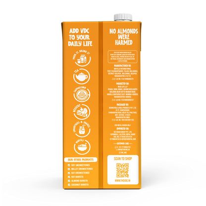 Vegan Drink Company Almond Milk Unsweetened 1 litre