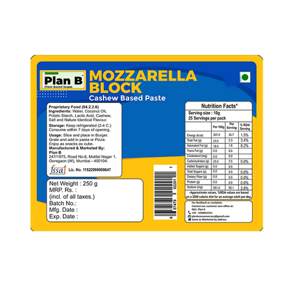 Plan B Mozzarella Block 250 g
