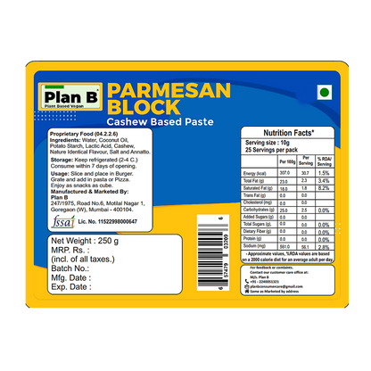 Plan B Parmesan Block 250 g