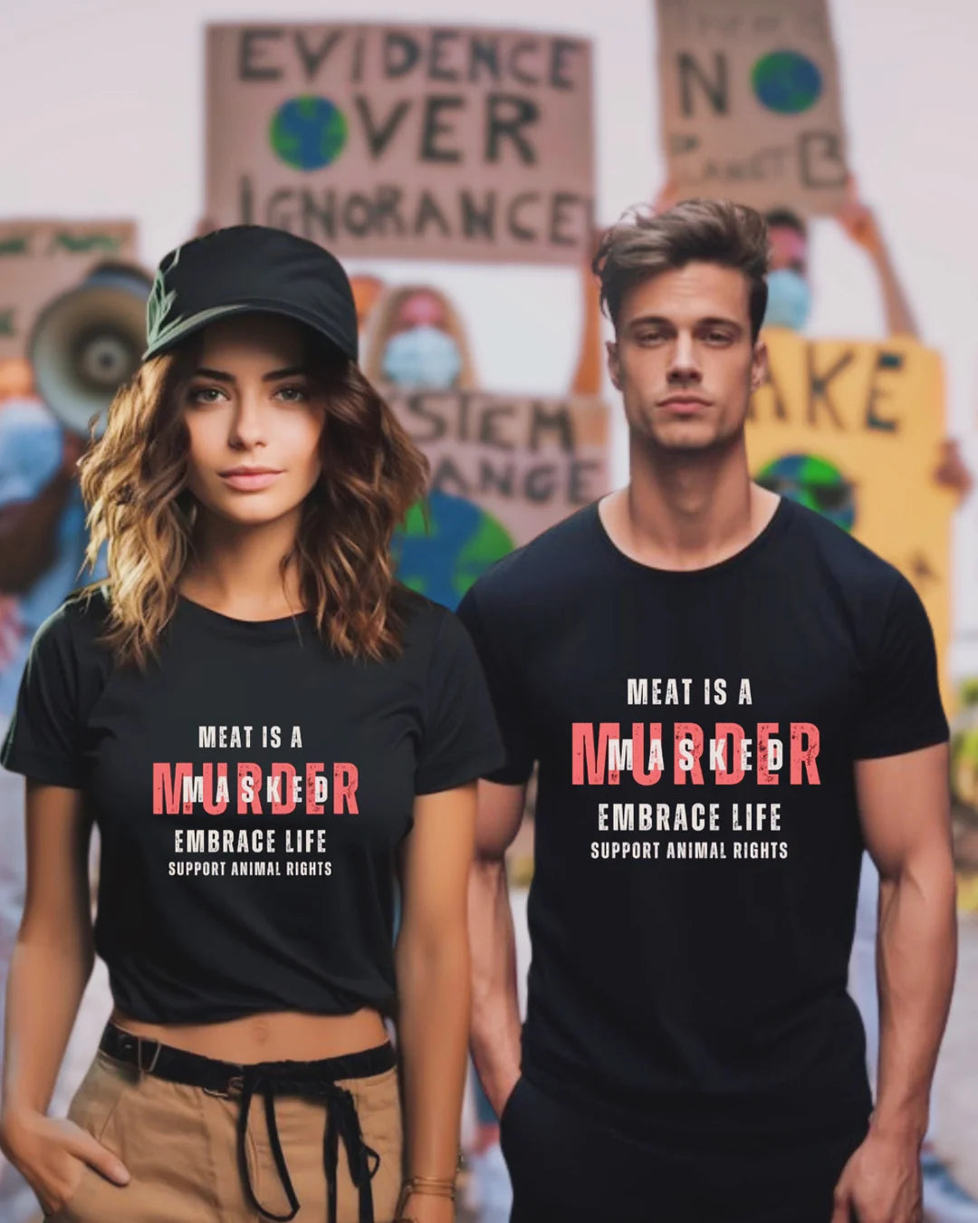 T-Shirt | Meat is a masked murder