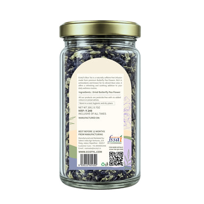 Ecotyl Blue Tea | Dried Butterfly Pea Flowers | Herbal Tea | 20g