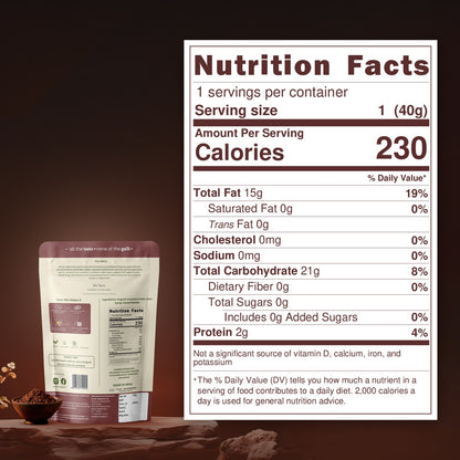 Oh My Vegan Chocolate Coco Melts Combo Pack Of 2 – Healthy Plant Based Freeze-Dried Treats - 40 Grams x 2