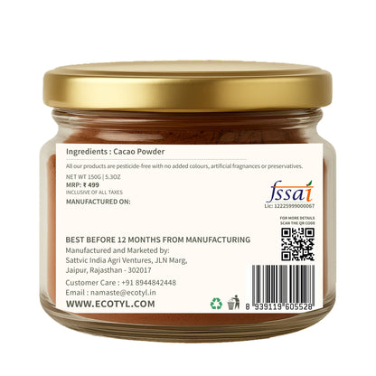 Ecotyl Cacao Powder | Rich in Antioxidants | Boosts Energy | 150g