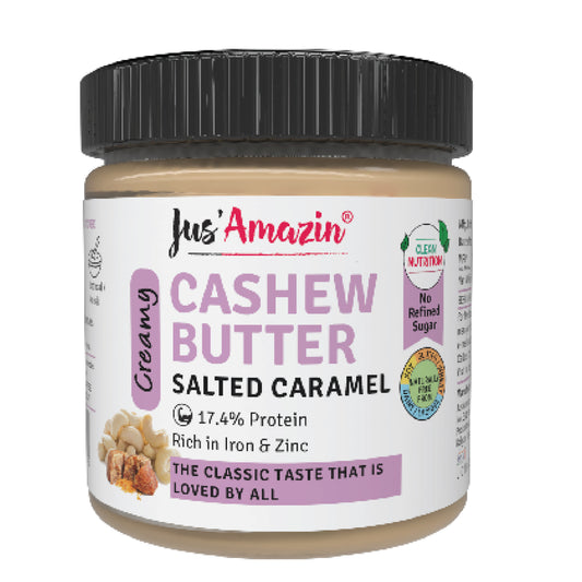 Jus Amazin Cashew Butter Salted Caramel- 200 gms