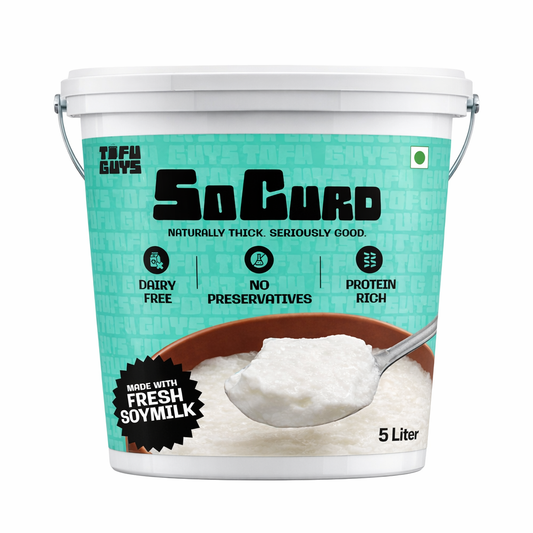 Tofu Guys SoCurd 5 Liter | Thick Dairy-Free Curd for Cafés & Cloud Kitchens