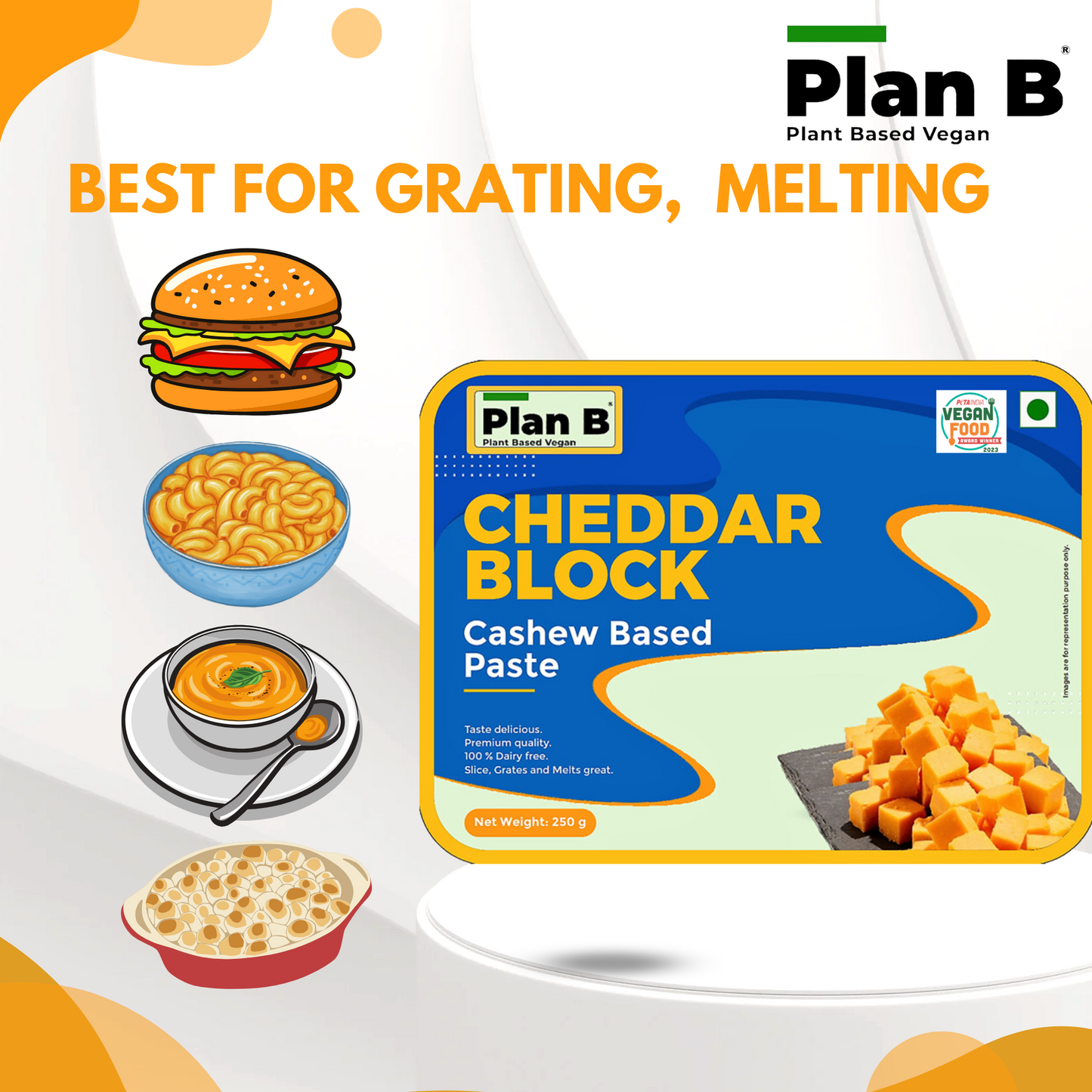 Plan B Cheddar Block 250 g