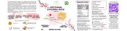 Alla's Posh Flavors Authentic Japanese Miso Paste | Formulated & Made under Japanese Guidance In India | No Preservatives | 100% Natural, Unpasteurized & Rich in Live Koji Probiotics (Non-Soy Chickpea Miso, 250 Grams)