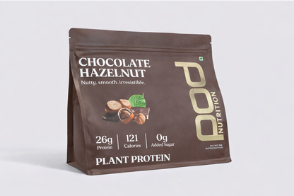 POD NUTRITION Pea Protein Isolate Powder | Vegan Plant Protein, No Added Sugar, Dairy Free| Clean & Easy to Digest with Essential Amino Acids (1kg, Chocolate Hazelnut)