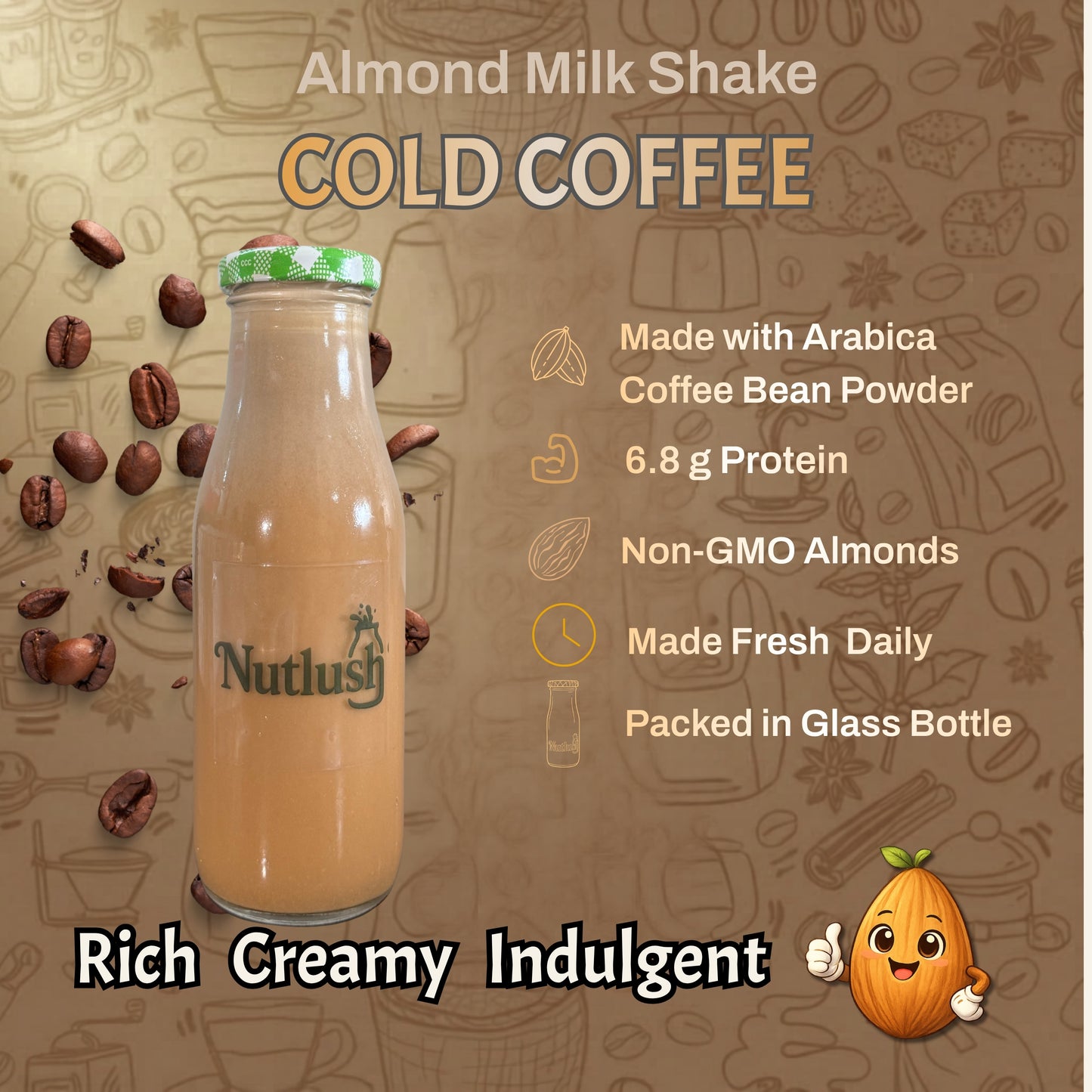 Nutlush Mix & Match Almond Milkshake Duo - Regular (2 × 300 ml)