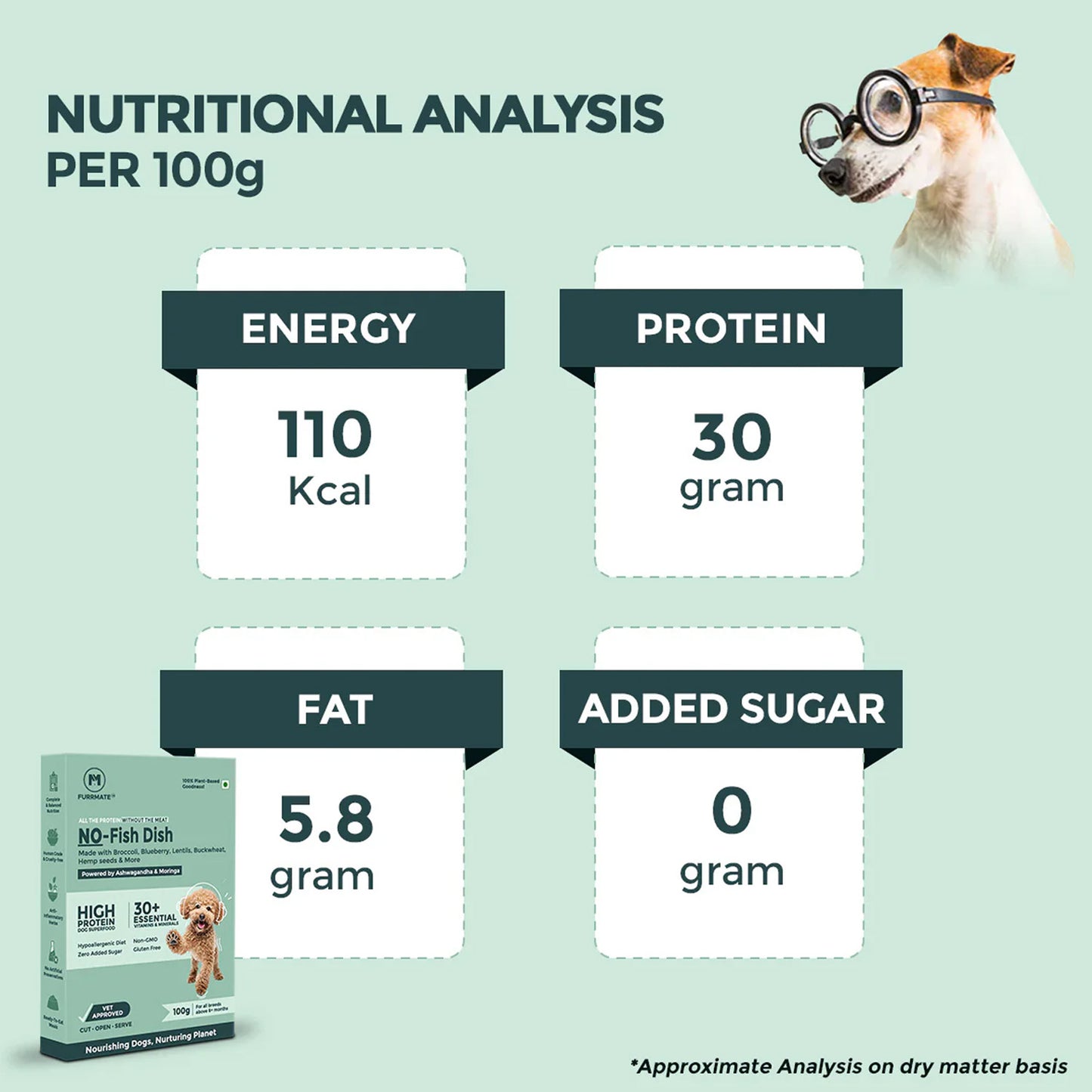 FURRMATE Fresh Wet Dog Food | Hypoallergenic & Gluten-free | NO-Fish Dish (300g)