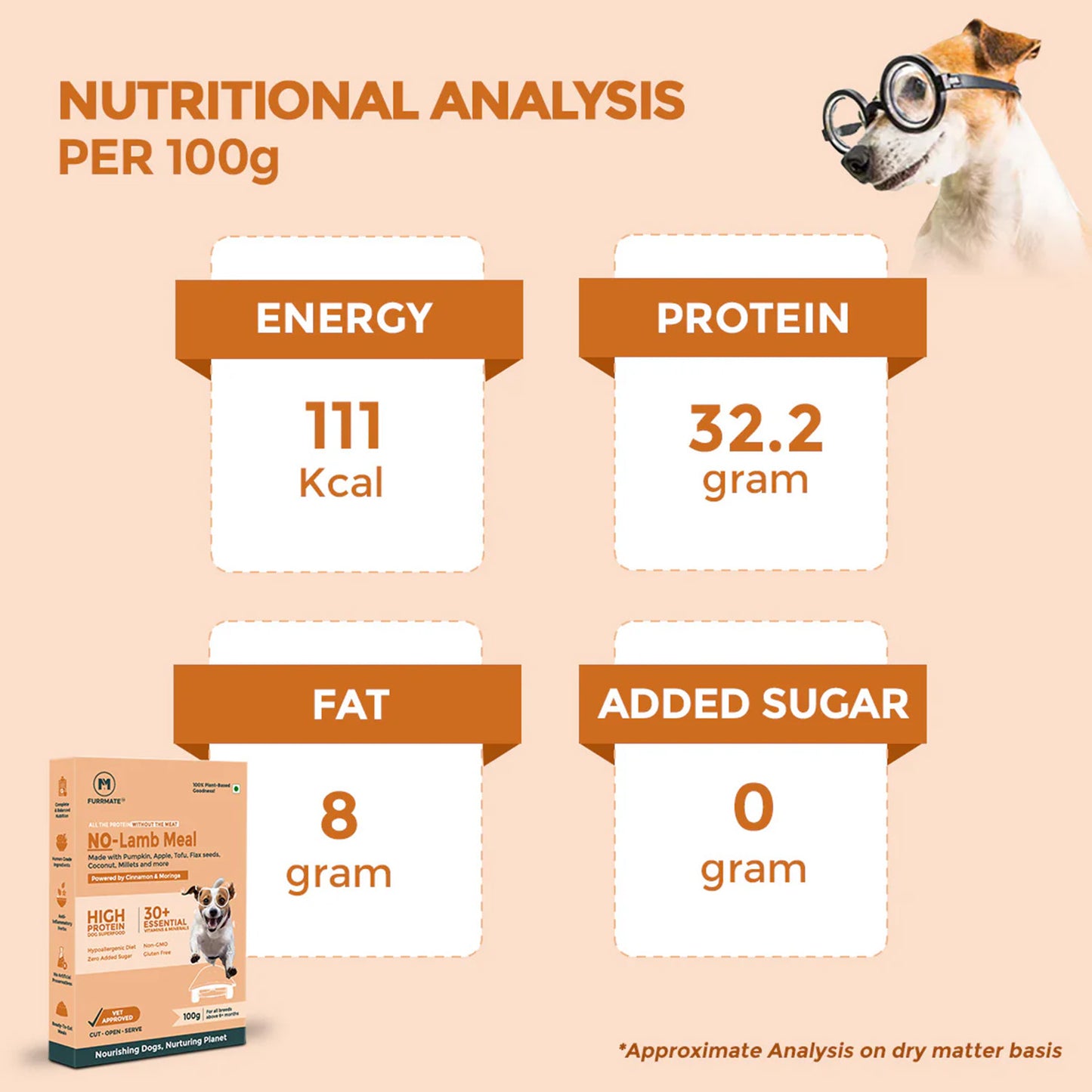 FURRMATE Fresh Wet Dog Food (300g) | Hypoallergenic & Gluten-free | NO-Lamb Meal
