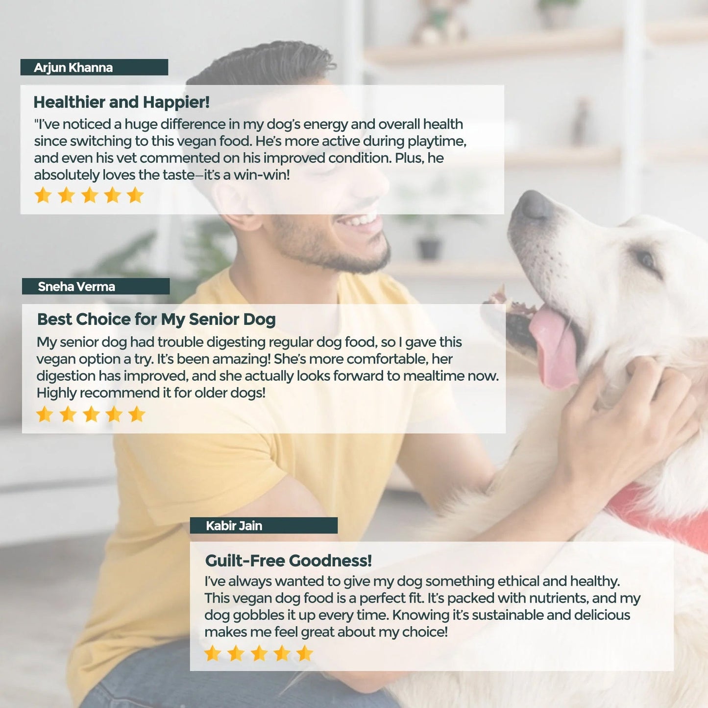 Vegan Air Dried Dog Food (1Kg) | High in Protein | Rich in Vitamins & Minerals | For All Breeds
