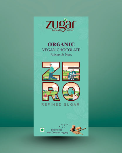 Vegan Raisins and Nuts dark Chocolate