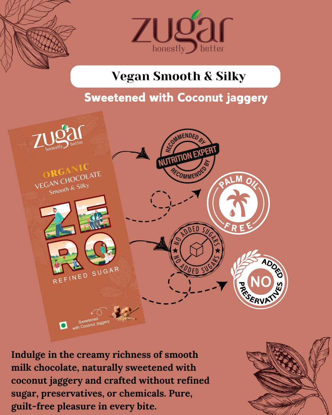 Vegan Smooth and Silky Dark Chocolate