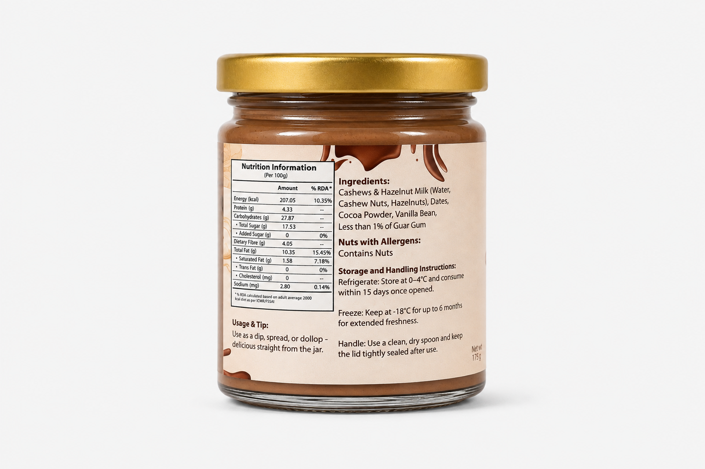 Plant Based Chocolate Spread - 175 gms