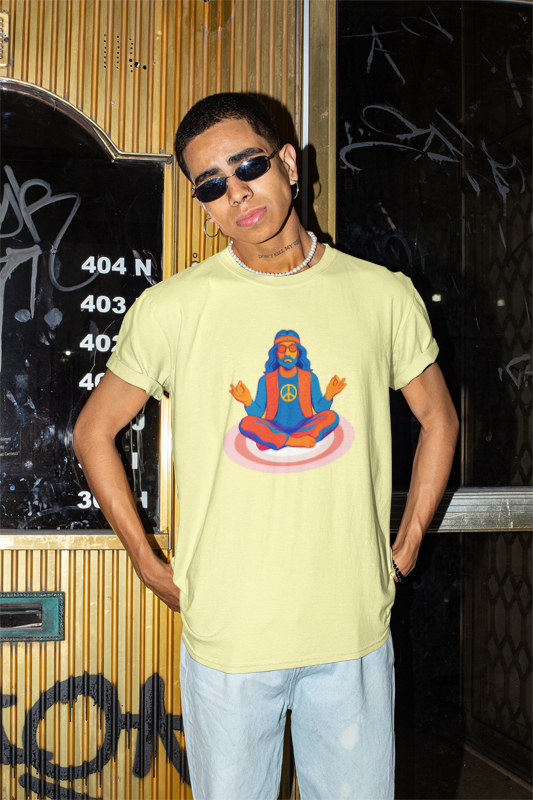 Cut Harm Get Calm (Hippie) (male/unisex-vd-t-shirt)