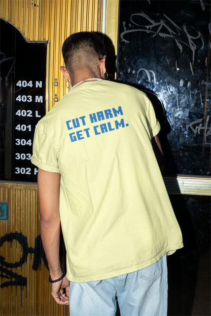 Cut Harm Get Calm (Hippie) (male/unisex-vd-t-shirt)