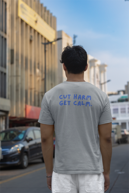 Cut Harm Get Calm (yogi) (male/unisex-vd-t-shirt)