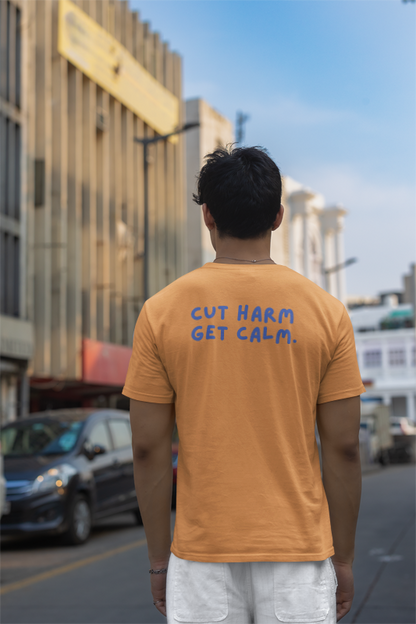 Cut Harm Get Calm (yogi) (male/unisex-vd-t-shirt)